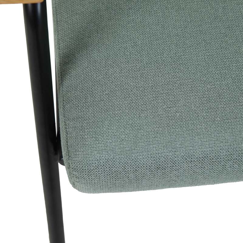 Poltrona relax in acciaio, rattan sintetico e tessuto