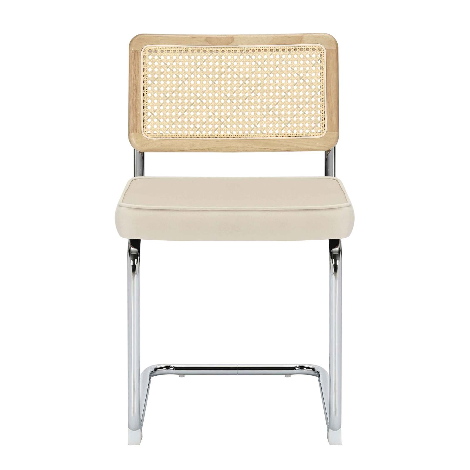 Set di 2 sedie in acciaio e velluto 