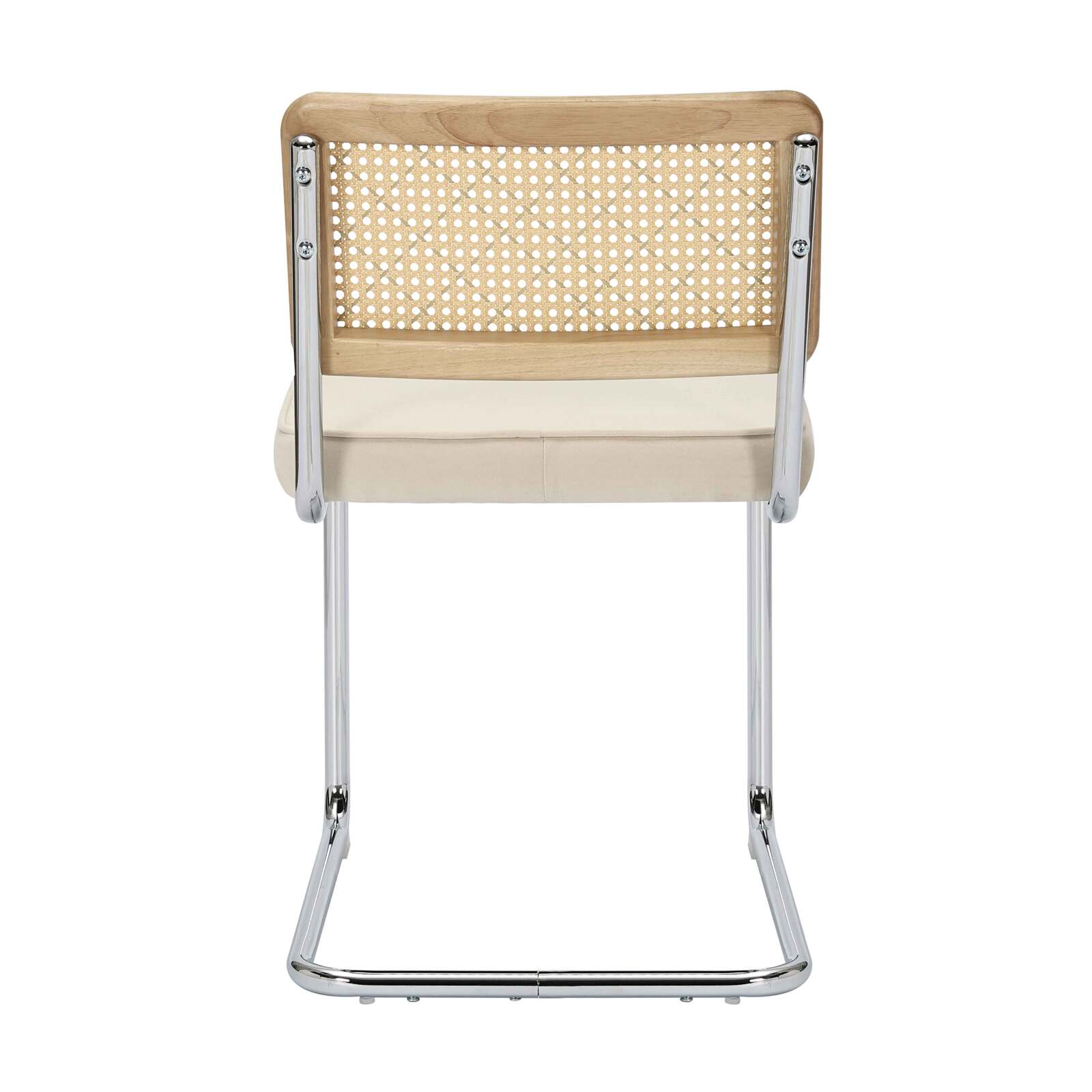 Set di 2 sedie in acciaio e velluto 