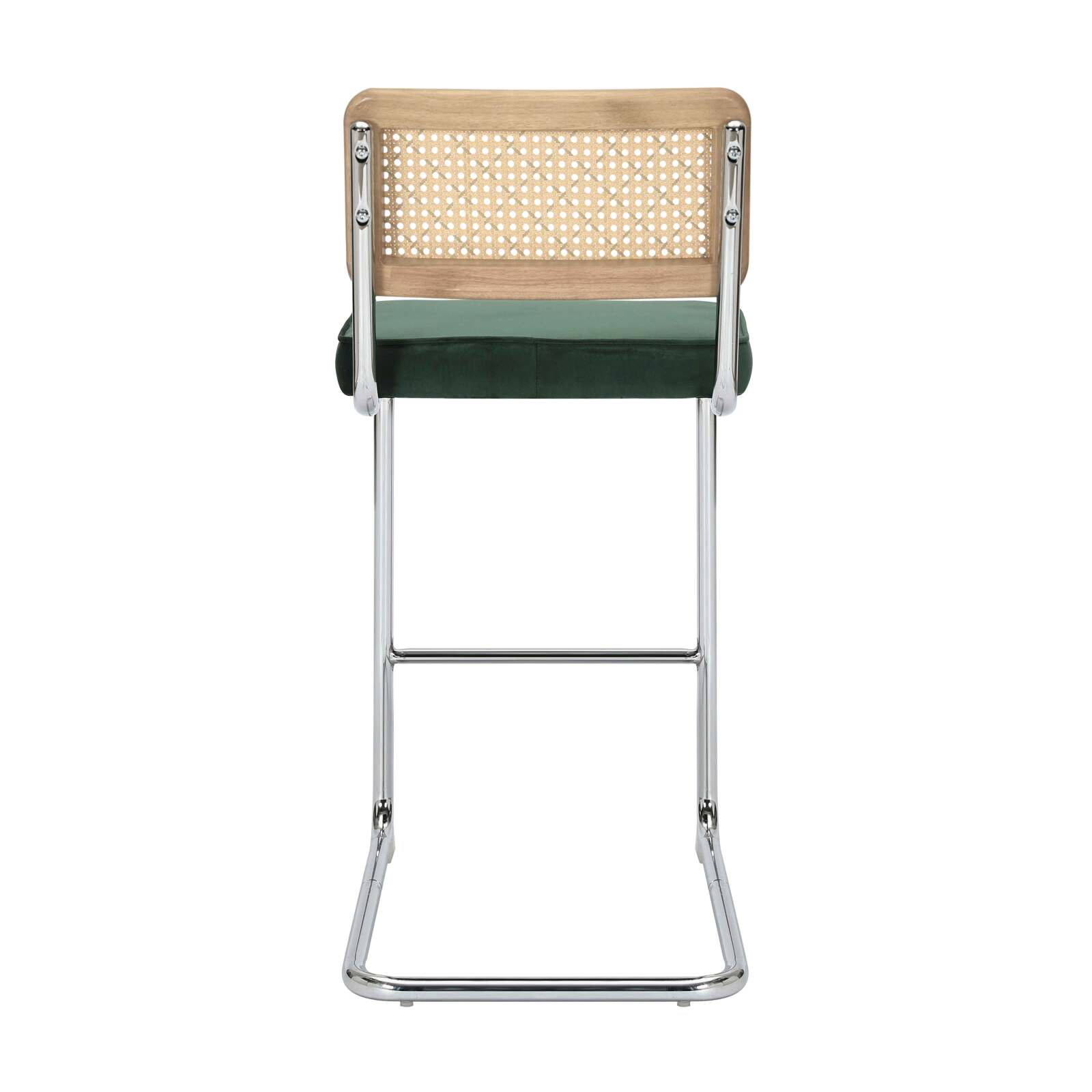 Set di 2 seggioloni in acciaio e velluto 