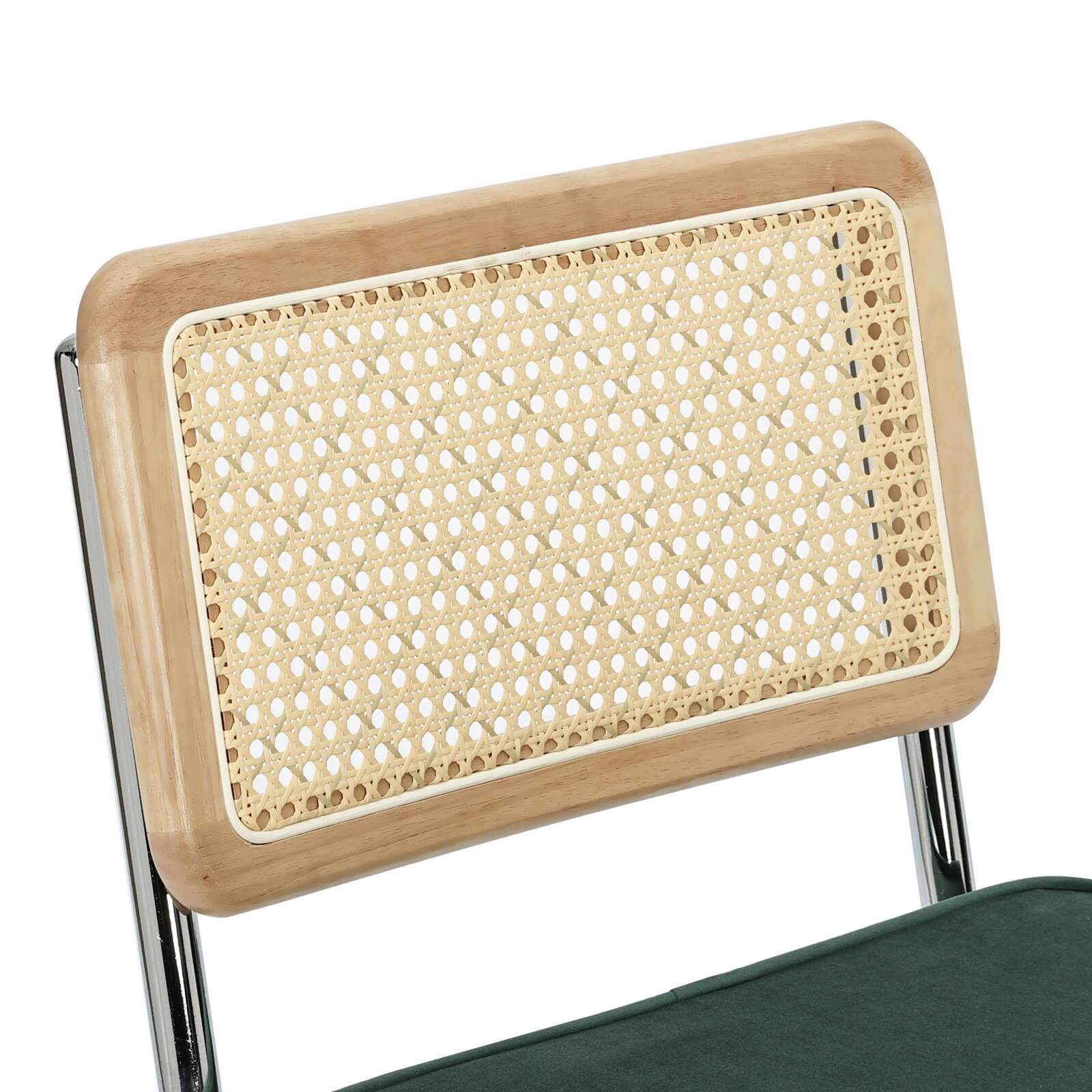 Set di 2 seggioloni in acciaio e velluto 