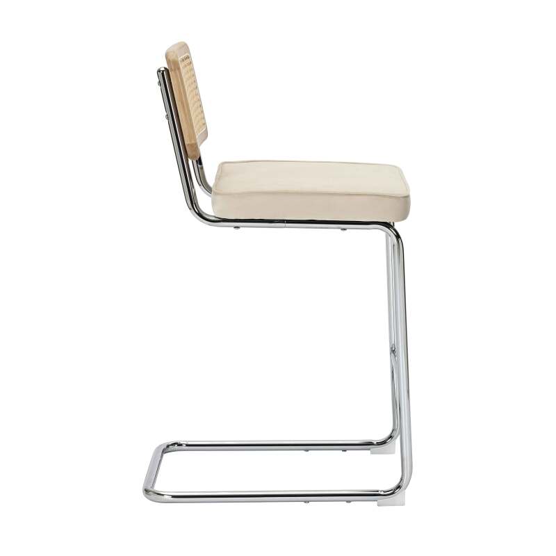 Set di 2 seggioloni in acciaio e velluto  (3/8)