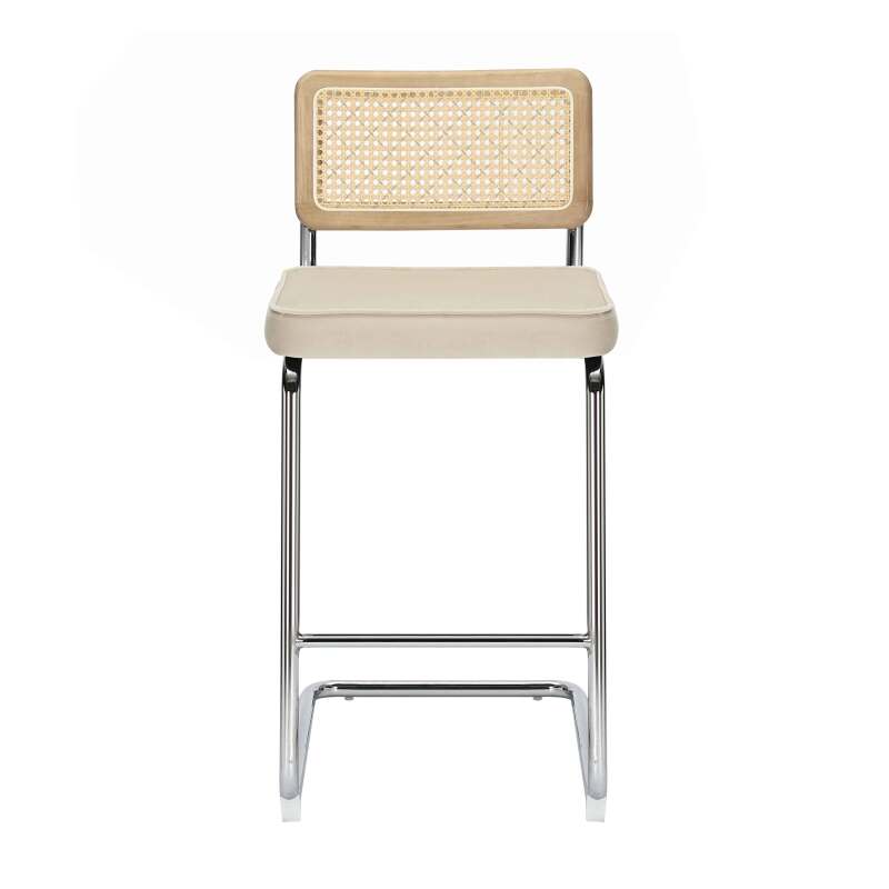 Set di 2 seggioloni in acciaio e velluto  (4/8)