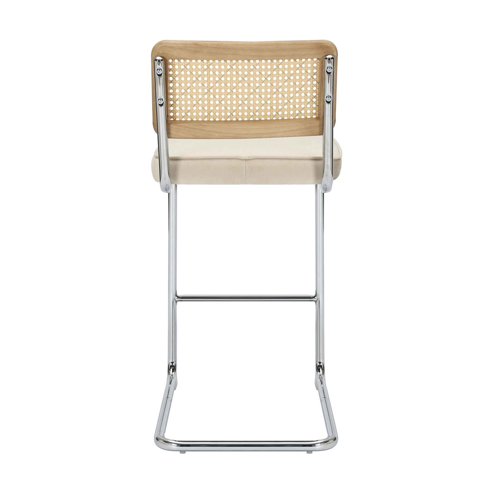 Set di 2 seggioloni in acciaio e velluto 