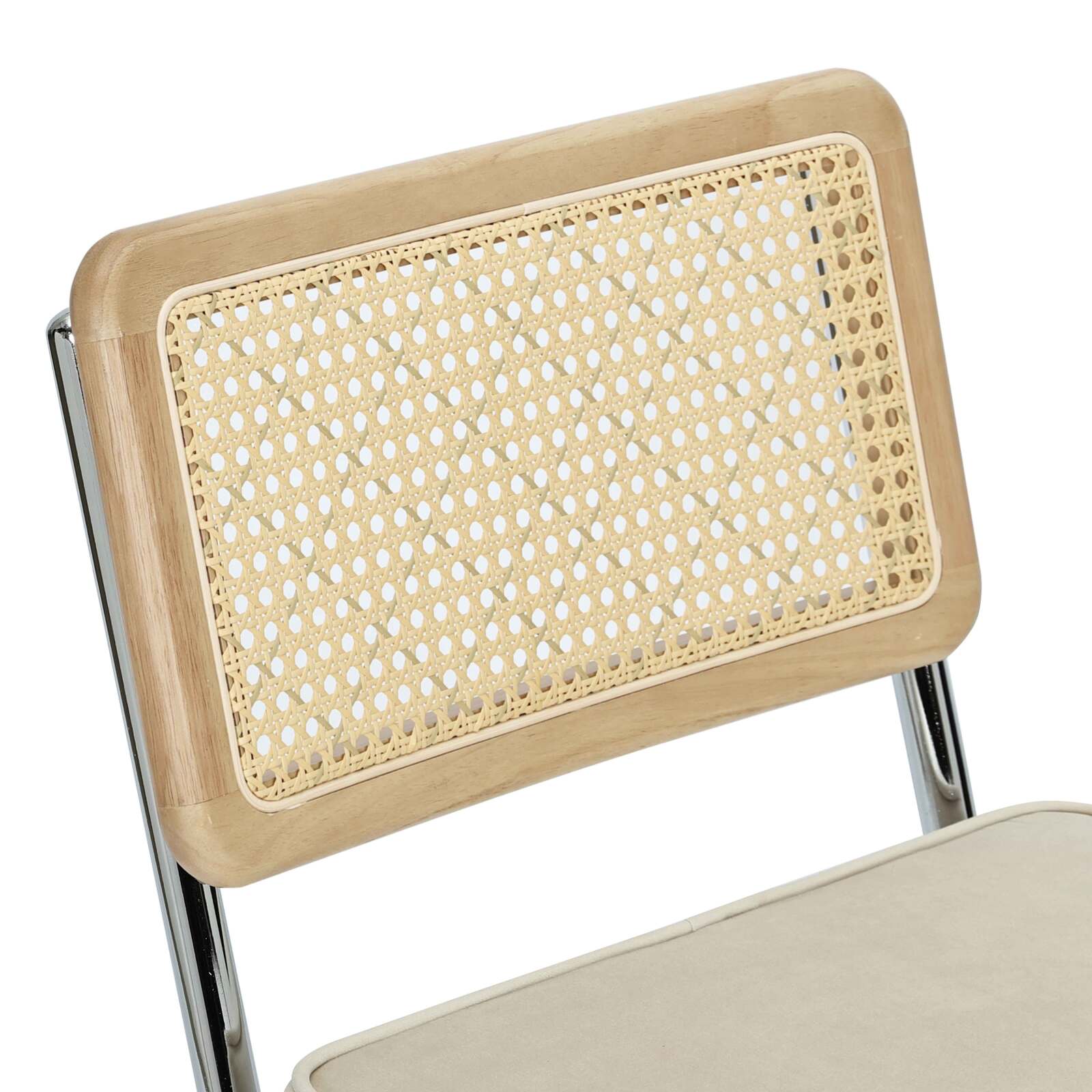 Set di 2 seggioloni in acciaio e velluto 