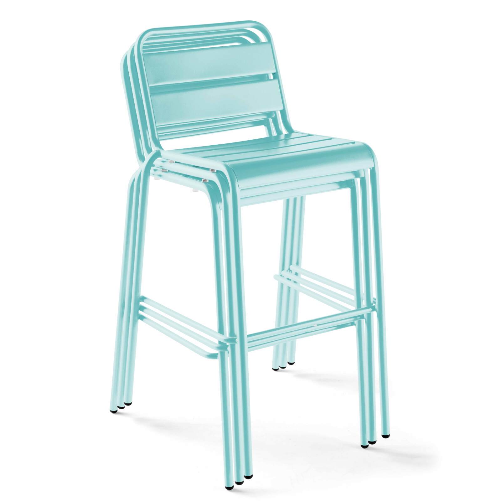 Sedia alta da bar in metallo