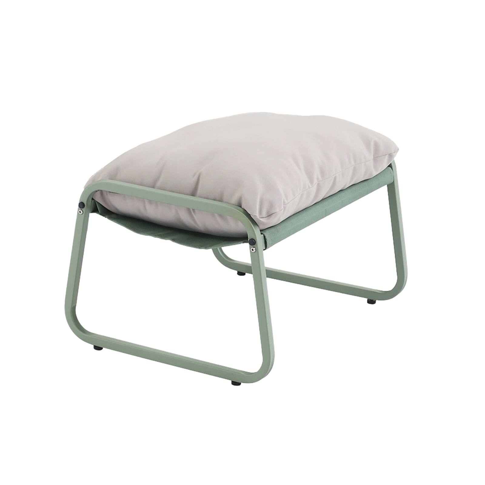 Poltrona relax in acciaio e Textilene con poggiapiedi