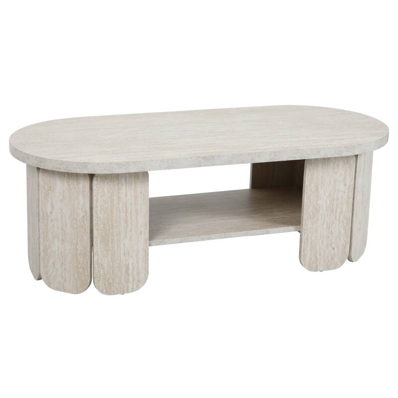 Tavolino in MDF con decoro in melaminico