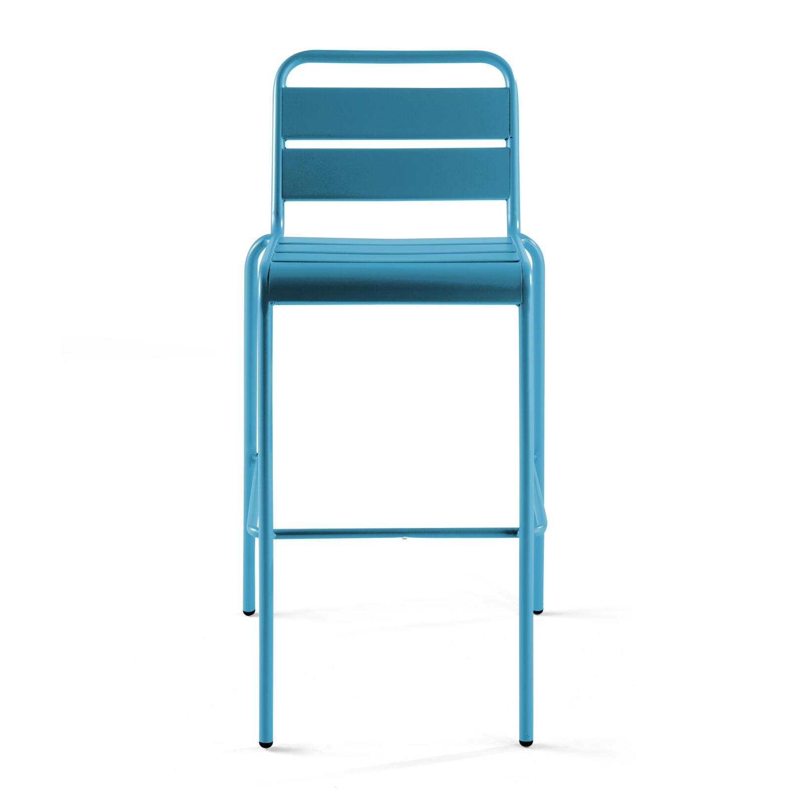 Sedia alta da bar in metallo