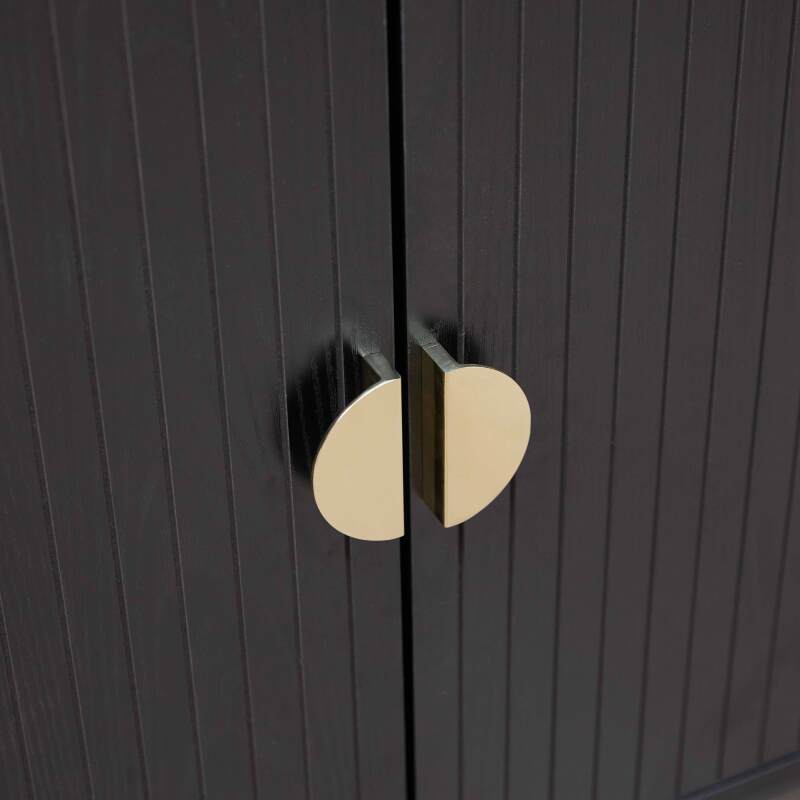 Credenza 2 ante e 3 cassetti in acciaio e MDF decoro melaminico 150 cm