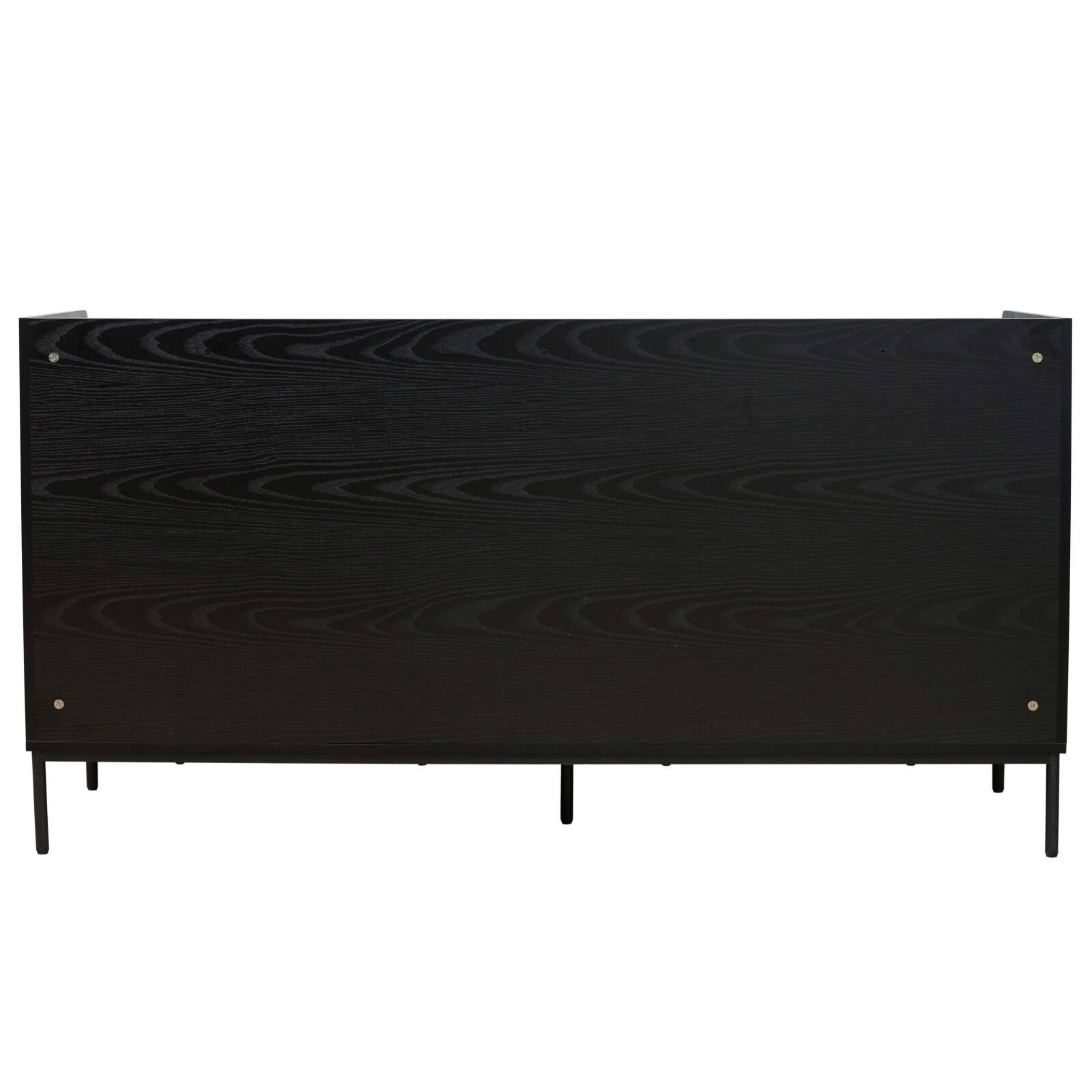 Credenza 2 ante e 3 cassetti in acciaio e MDF decoro melaminico 150 cm