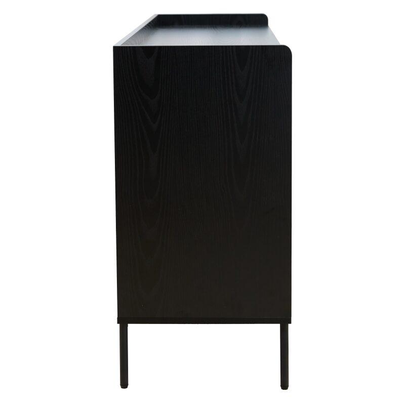 Credenza 2 ante e 3 cassetti in acciaio e MDF decoro melaminico 150 cm