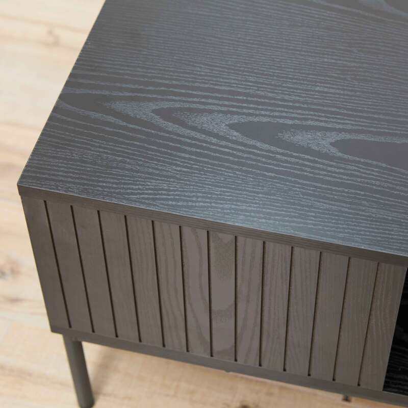 Tavolino in acciaio e MDF con decoro melaminico 150 cm (5/6)