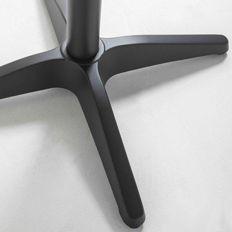 Tavolo da terrazza quadrato in legno 70 x 70 cm + 4 sedie in alluminio