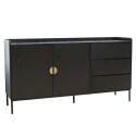 Credenza 2 ante e 3 cassetti in acciaio e MDF decoro melaminico 150 cm
