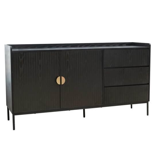 Buffet 2 ante 3 cassetti effetto doghe 150 cm | Oviala