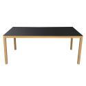 Tavolo da giardino rettangolare in alluminio effetto legno con piano in vetro temperato (180 x 90 x 74 cm)