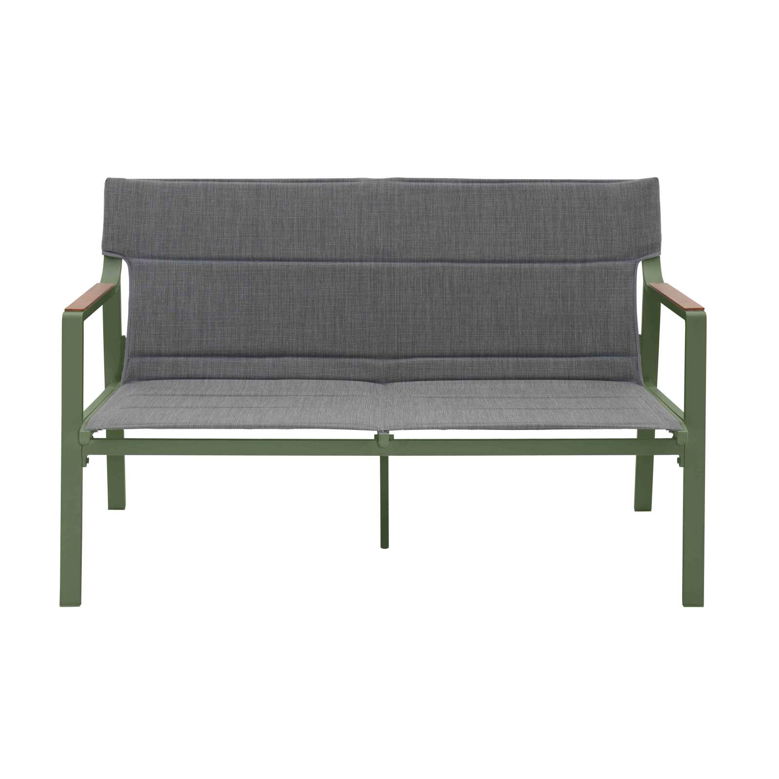 Mobile da giardino in alluminio a 4 posti con 1 divano, 2 poltrone e tavolino