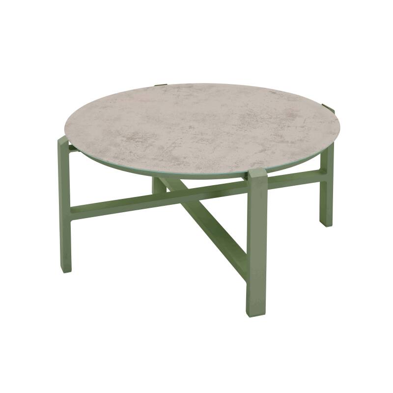 Mobile da giardino in alluminio a 4 posti con 1 divano, 2 poltrone e tavolino