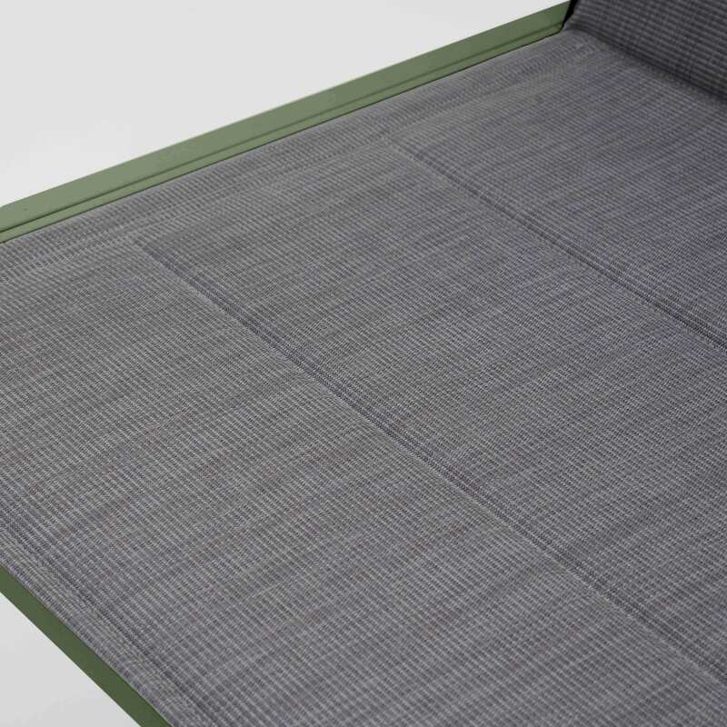 Mobile da giardino in alluminio a 4 posti con 1 divano, 2 poltrone e tavolino