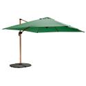 Ombrellone da giardino a braccio inclinabili (3 x 3 m) + 4 lastre zavorrate