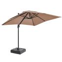 Ombrellone da giardino a braccio rettangolari girevole 360° (2 x 3 m) + tegola zavorrata da 100 L su ruote