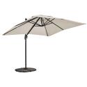 Ombrellone da giardino a braccio rettangolari girevoli a 360° (2 x 3 m) + 4 lastre zavorrate