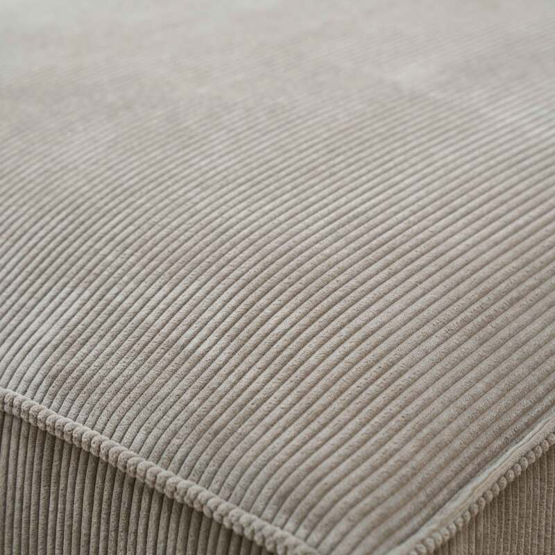 Divano angolare con chaise longue dritta in tessuto 3 posti   