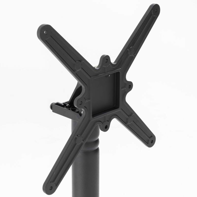 Tavolo rotondo basculante con maniglia Ø 60 cm in multistrato con rivestimento in laminato e bordi in alluminio