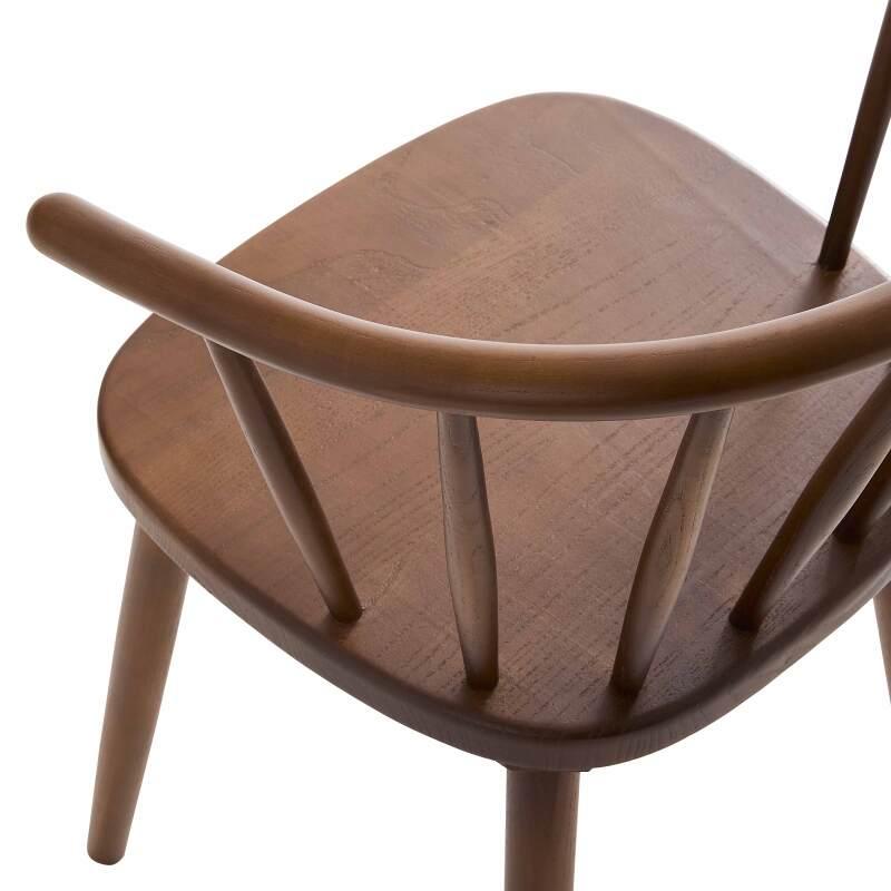 Set di 2 sedie in legno di olmo