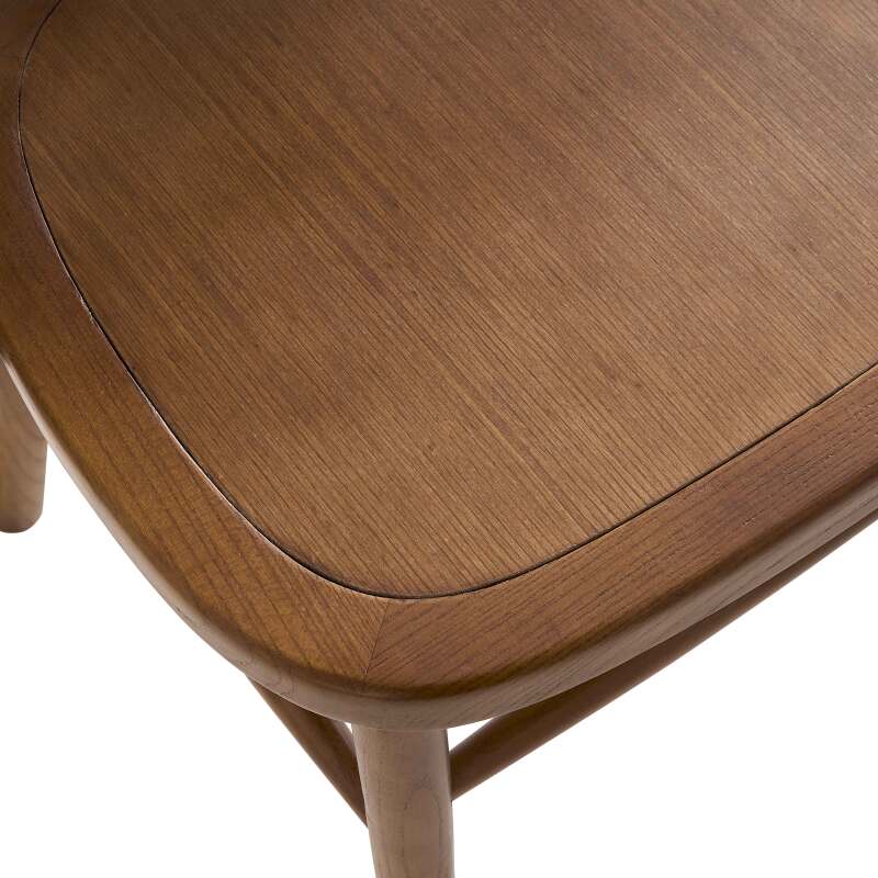 Set di 2 sedie in legno di olmo scuro