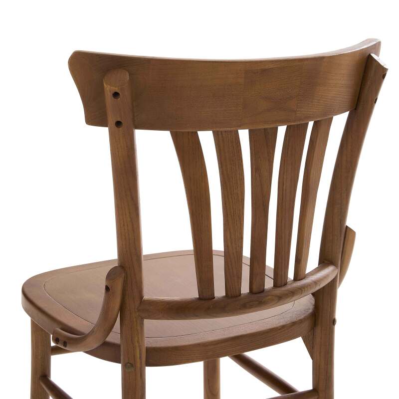 Set di 2 sedie in legno di olmo scuro