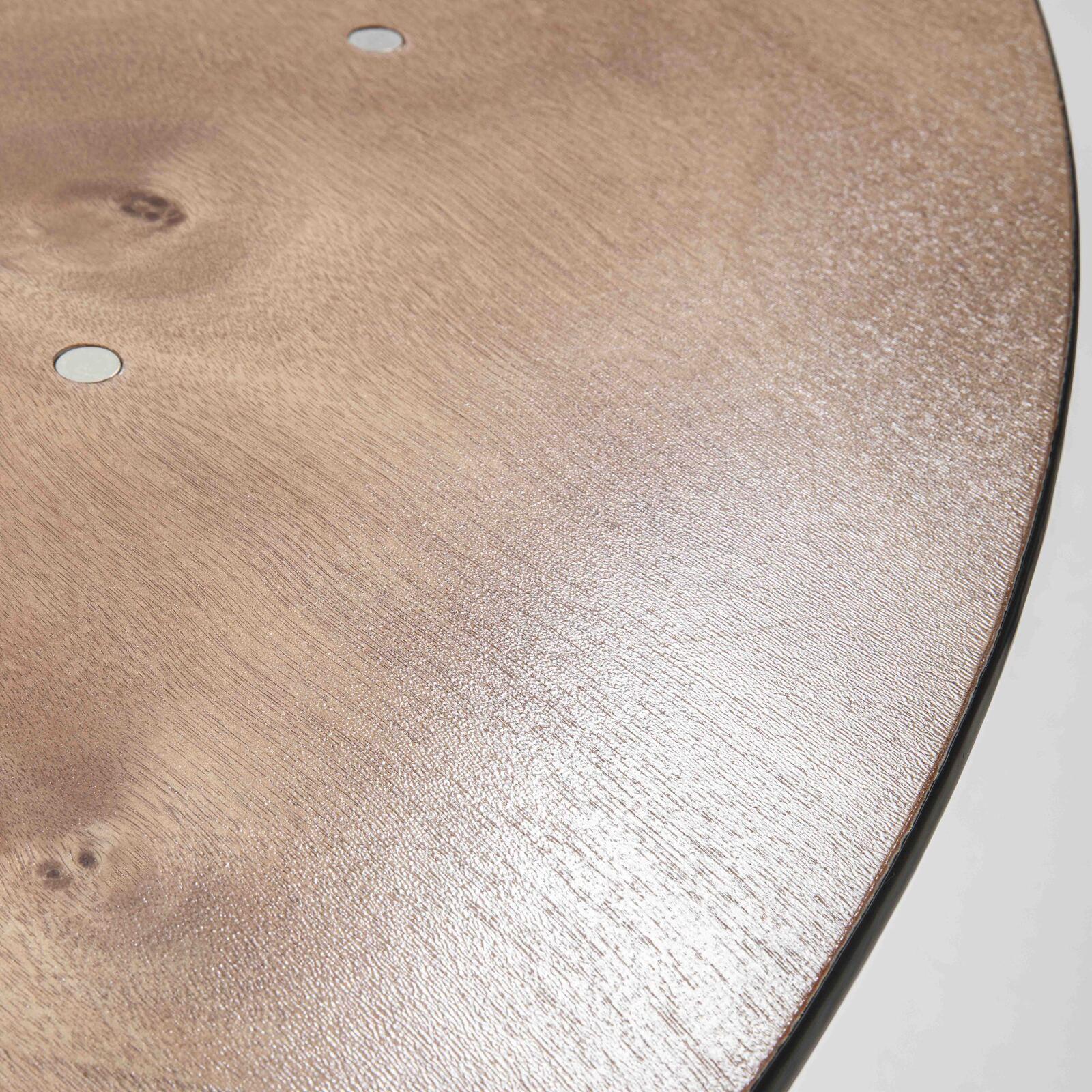 Set di 5 tavoli pieghevoli rotondi in legno 170 cm 10 posti