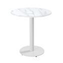 Tavolo da pranzo rotondo Ø 60 cm in truciolare con rivestimento melaminico