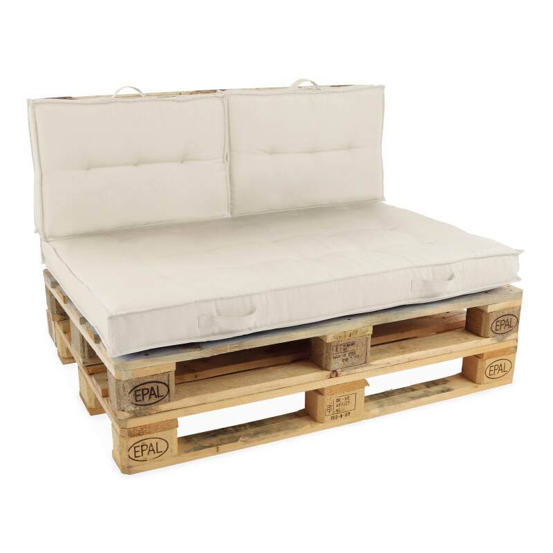 Set divani in pallet + cuscini da giardino