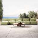 Divano modulare da esterno con 4 poltrone e 1 chaise longue