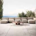 Divano modulare da esterno con 3 poltrone e 2 chaise longue