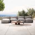 Divano modulare da esterno con 3 poltrone e 1 chaise longue