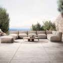 Divano modulare da esterno con 5 poltrone, 1 poltrona angolare, 1 chaise longue e 1 pouf