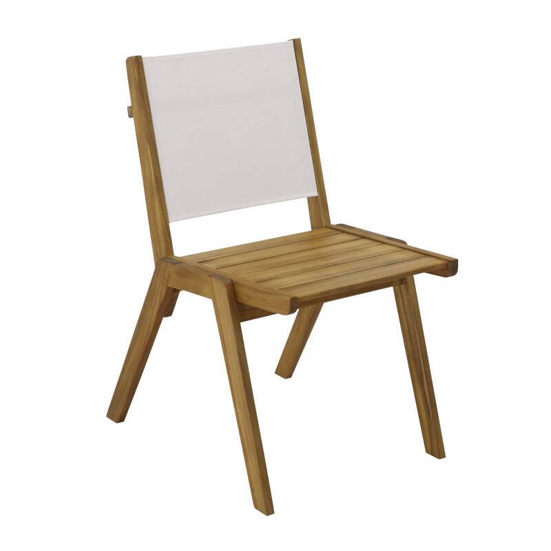 Tavolo da giardino quadrato 67 x 80 x 76 cm in legno di eucalipto FSC® e 2 sedie