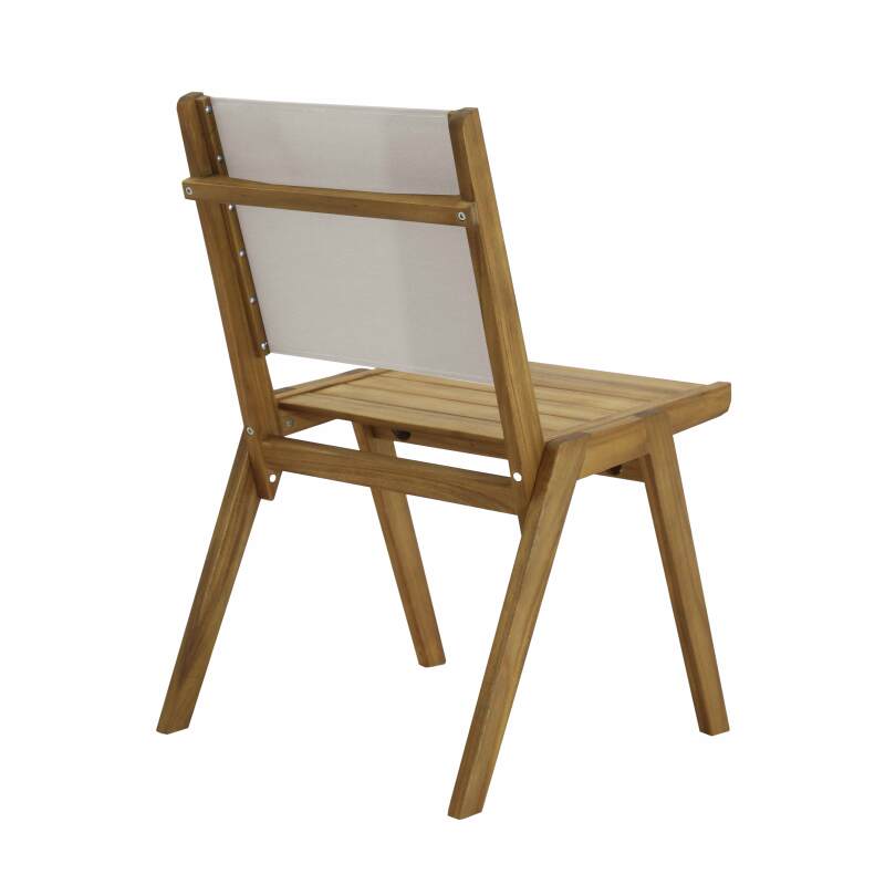 Tavolo da giardino quadrato 67 x 80 x 76 cm in legno di eucalipto FSC® e 2 sedie