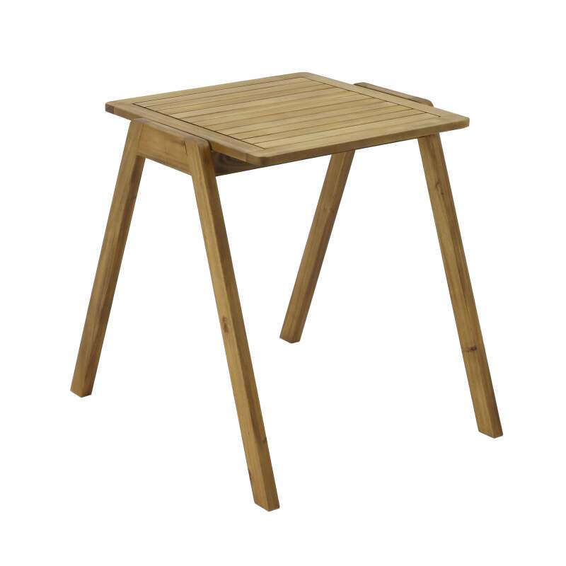 Tavolo da giardino quadrato 67 x 80 x 76 cm in legno di eucalipto FSC®