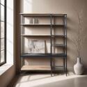 Libreria in marmo e metallo 162 x 109 cm