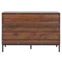Cassettiera con 6 cassetti in MDF nobilitato decoro 112 cm