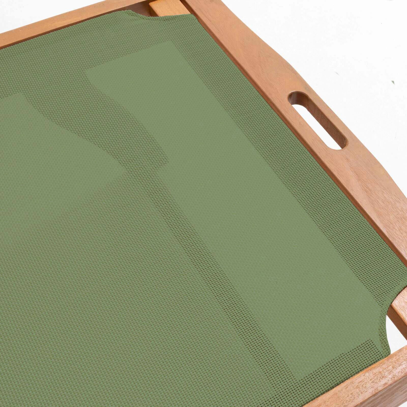 Set di 2 lettini prendisole reclinabili in legno FSC® con ruote