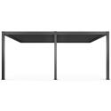 Pergola bioclimatica addossata 6x3m in alluminio grigio antracite
