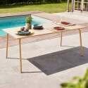Tavolo da giardino in metallo per 8 persone 180x90 cm - Lifestyle