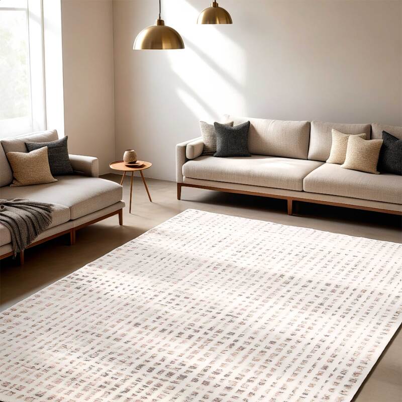 Tappeto shaggy rettangolare in poliestere a pelo corto e polipropilene