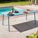Tavolo da giardino in metallo per 8 persone 180x90 cm - Lifestyle