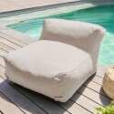 Divano modulare da esterno con 3 poltrone e 2 chaise longue